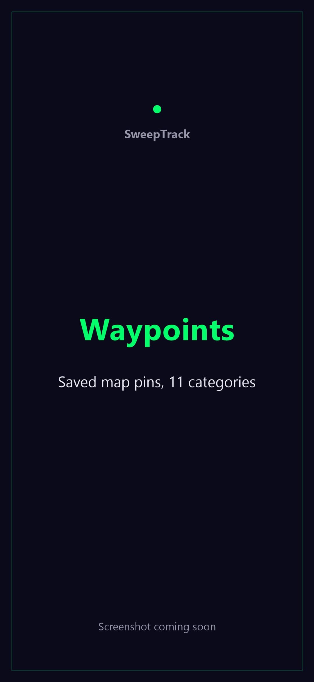 Metal detecting Waypoints screen: saved map pins with color-coded categories for old wells, foundations, homesteads, and spots to investigate later